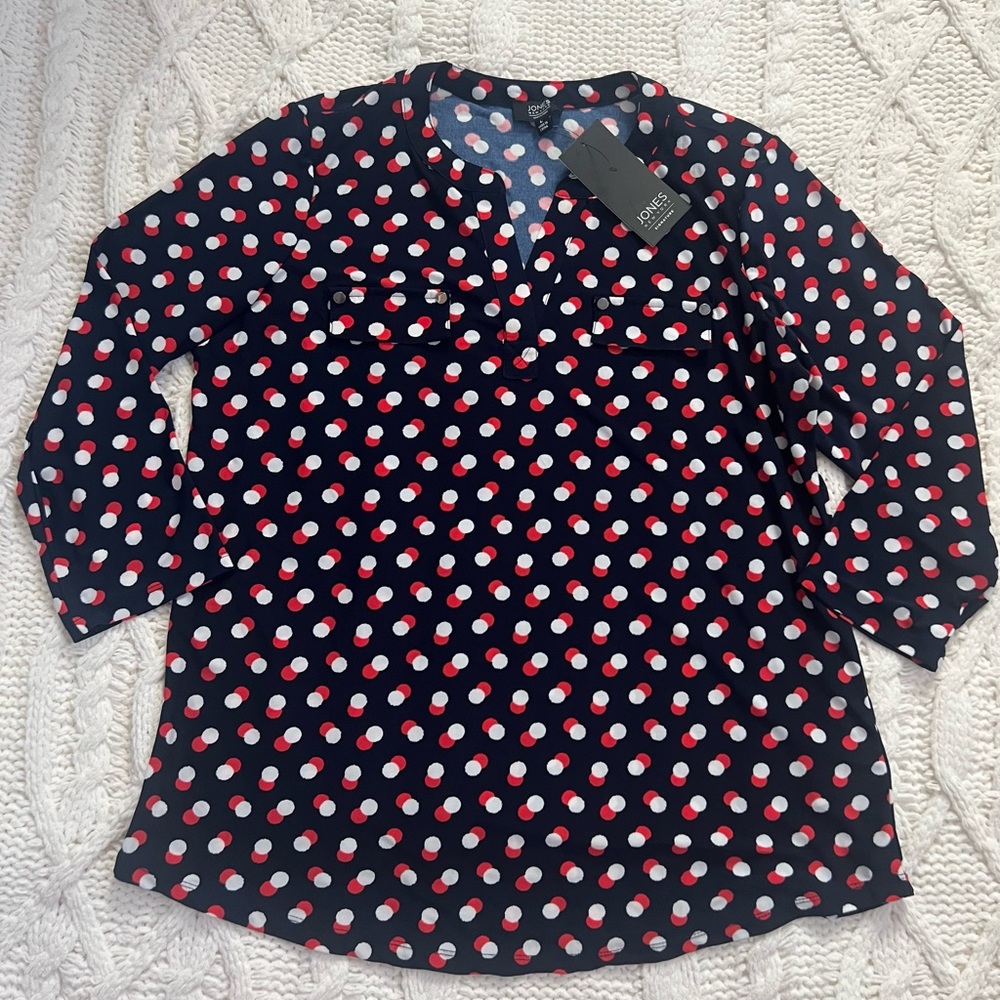 NEW Jones New York Signature top size large
